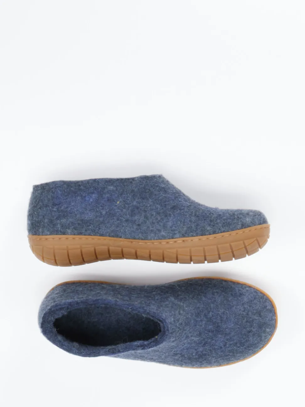 Glerups – Filzpantoffel aus Wollfilz in Jeansblau