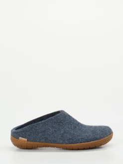 Glerups – Filzpantoffeln aus Wollfilz in Jeansblau
