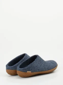 Glerups – Filzpantoffeln aus Wollfilz in Jeansblau