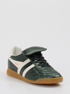 Gola – Retro-Sneaker aus glänzendem Leder grün