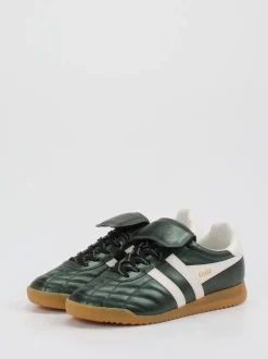 Gola – Retro-Sneaker aus glänzendem Leder grün