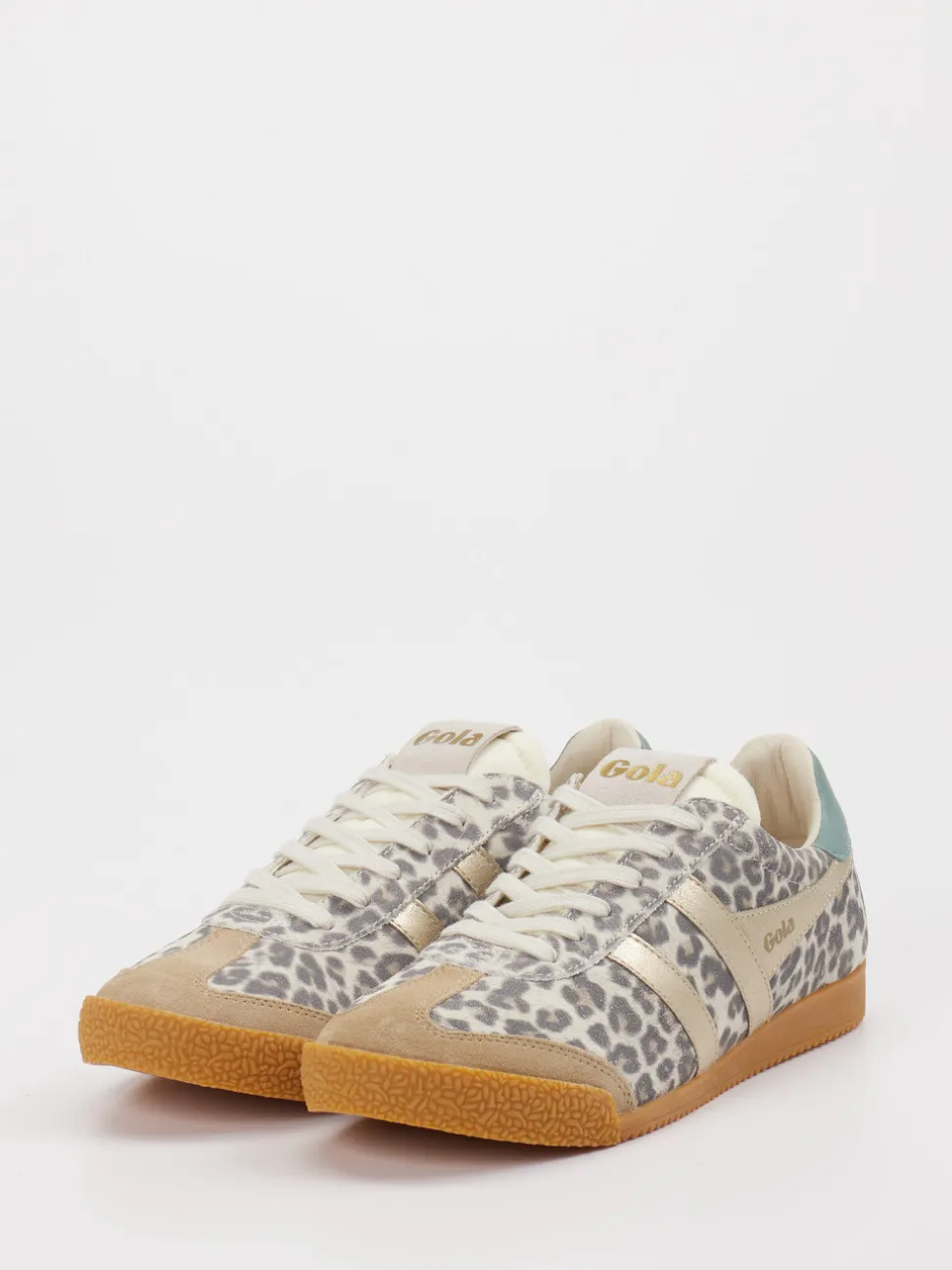 Gola – Retro-Sneaker aus Leder mit Animal-Print