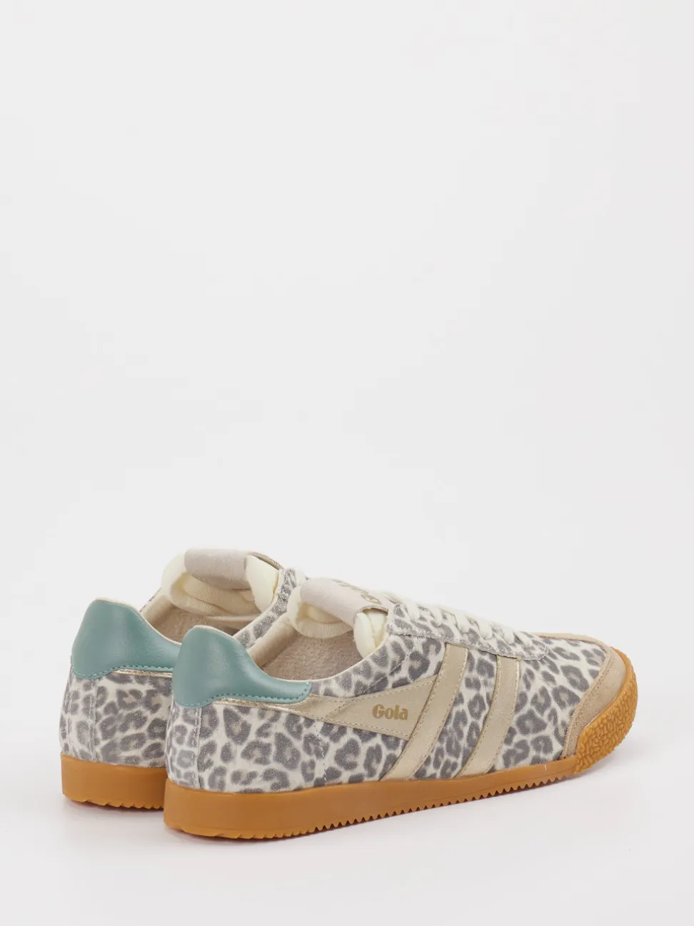 Gola – Retro-Sneaker aus Leder mit Animal-Print