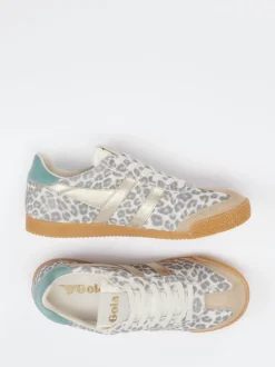 Gola – Retro-Sneaker aus Leder mit Animal-Print