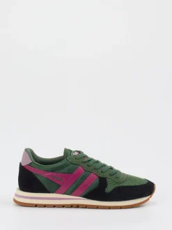 Gola – Retro-Sneaker aus Mesh und Veloursleder grün