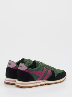 Gola – Retro-Sneaker aus Mesh und Veloursleder grün