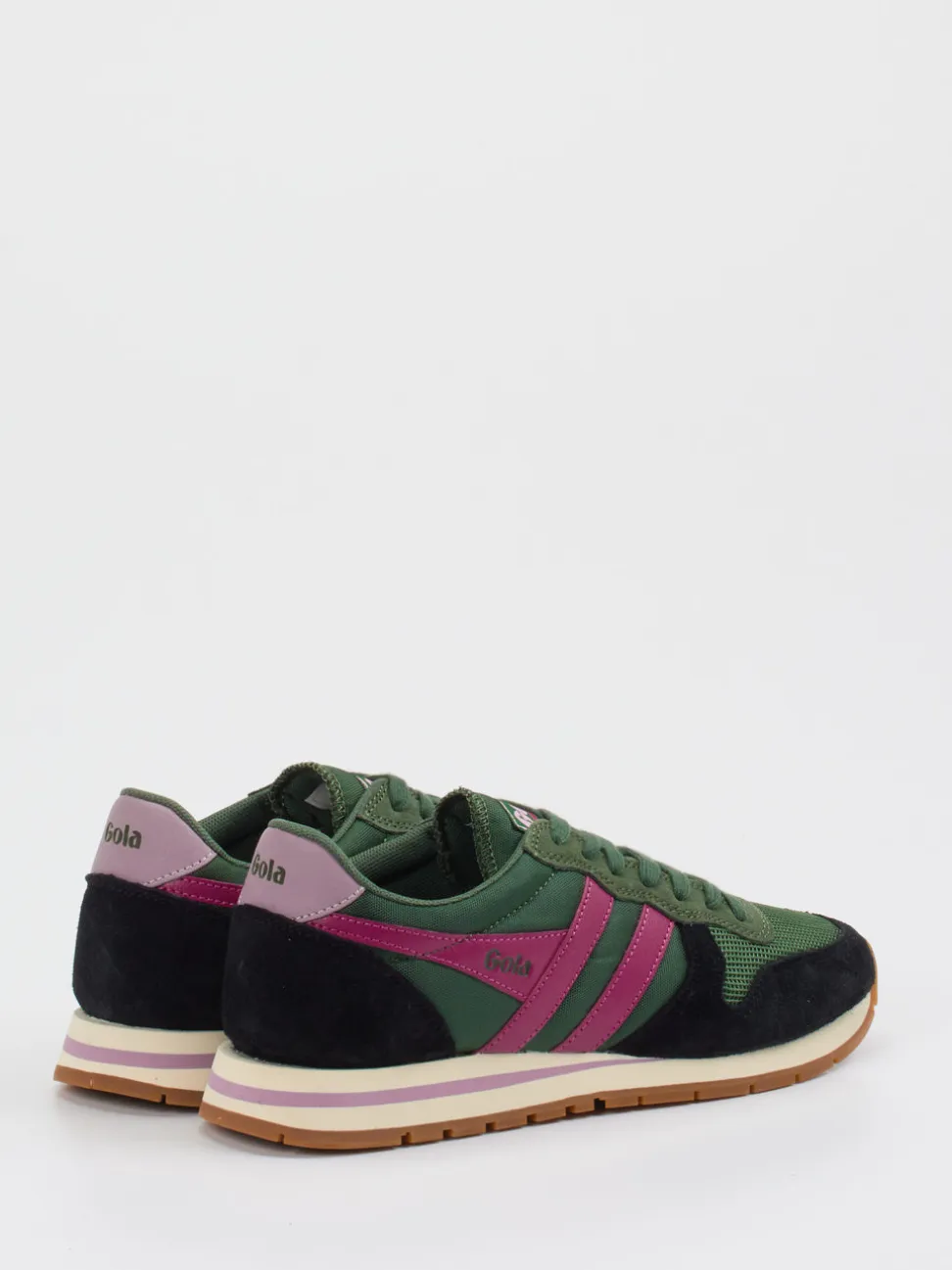 Gola – Retro-Sneaker aus Mesh und Veloursleder grün