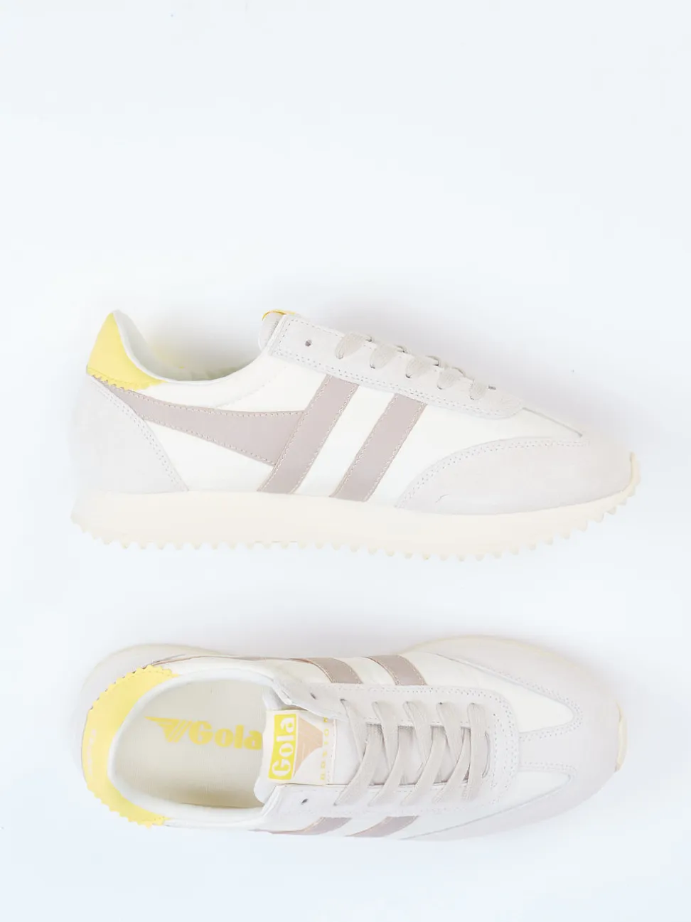 Gola – Retro-Sneaker aus Veloursleder cremeweiß