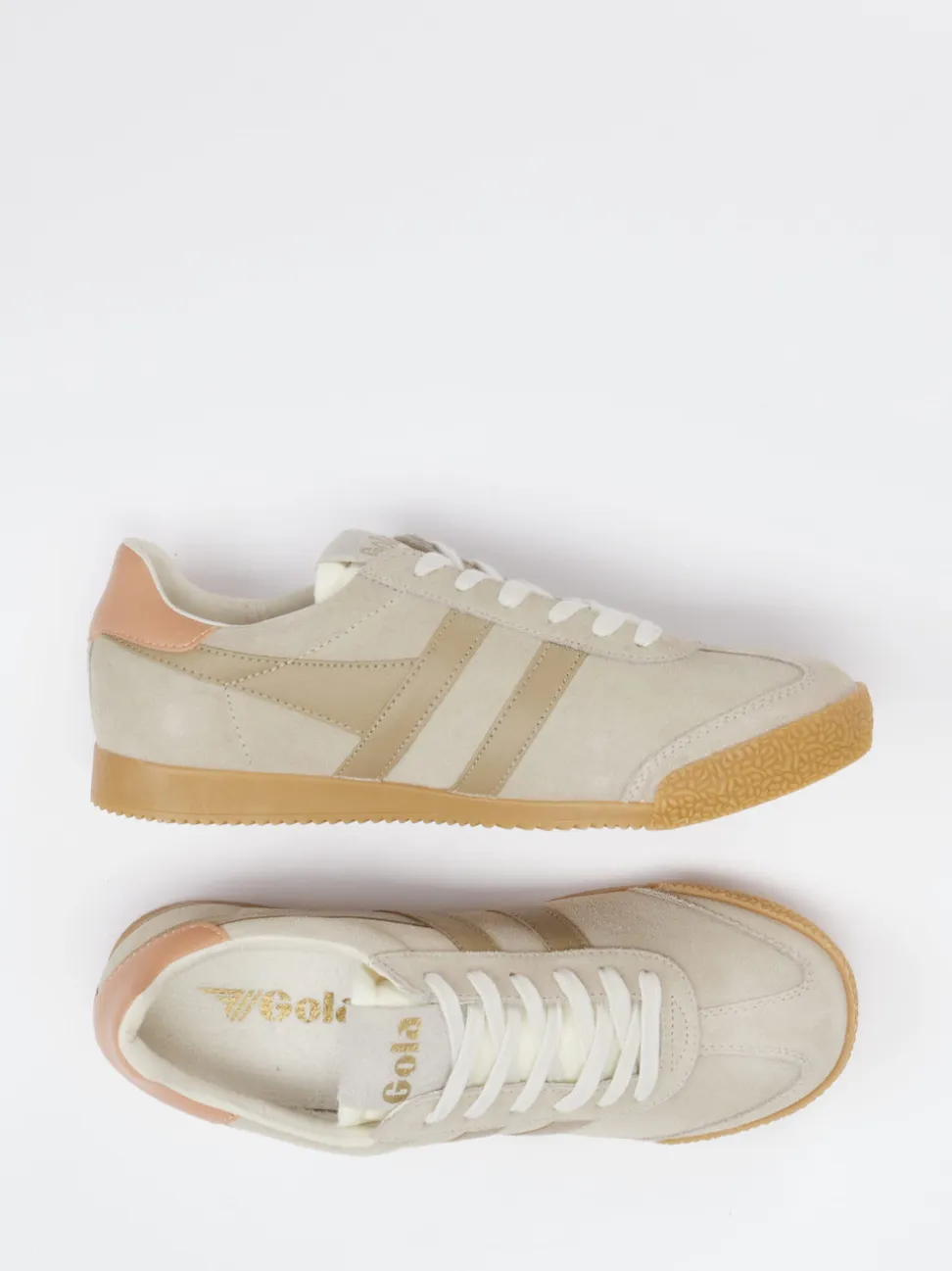 Gola – Retro-Sneaker aus Veloursleder beige