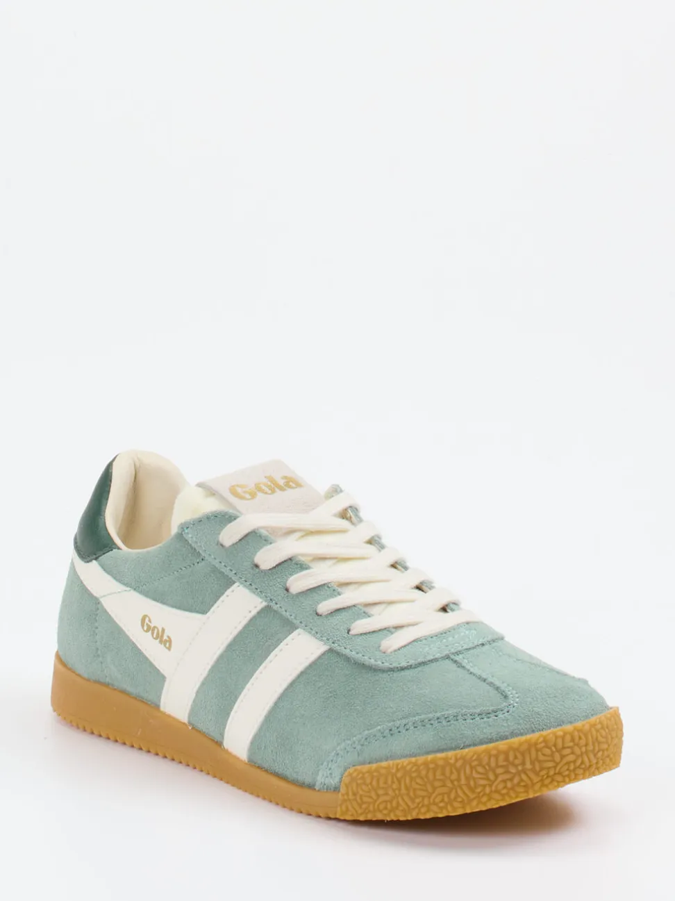 Gola – Retro-Sneaker aus Veloursleder Salbeigrün
