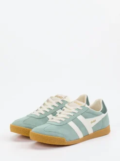 Gola – Retro-Sneaker aus Veloursleder Salbeigrün