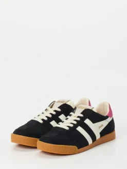 Gola – Retro-Sneaker aus Veloursleder Schwarz