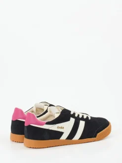 Gola – Retro-Sneaker aus Veloursleder Schwarz