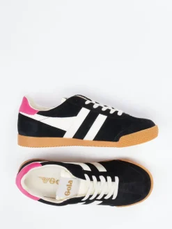 Gola – Retro-Sneaker aus Veloursleder Schwarz