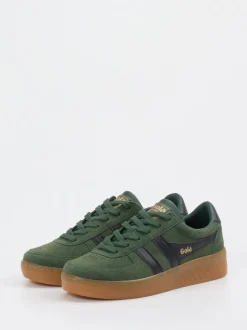 Gola – Retro-Sneaker aus Veloursleder grün