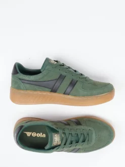 Gola – Retro-Sneaker aus Veloursleder grün