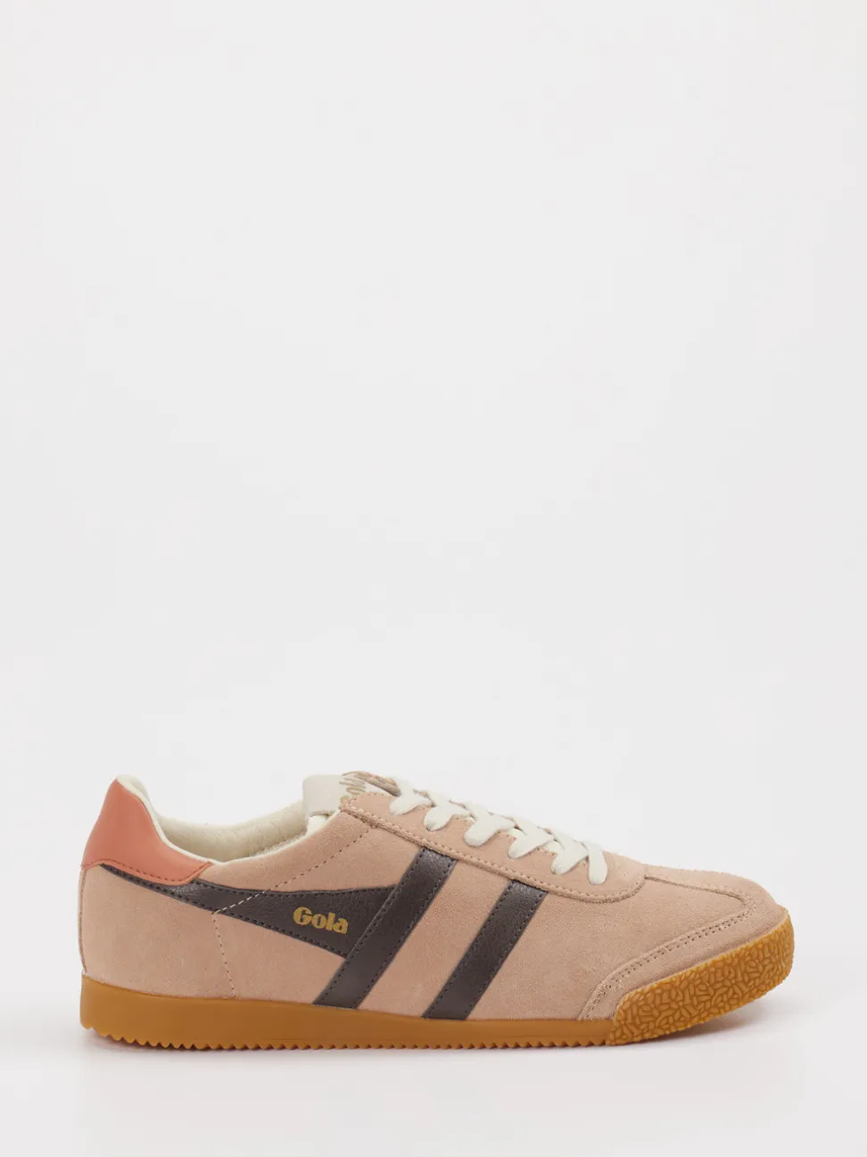 Gola – Retro-Sneaker aus Veloursleder Rosébeige