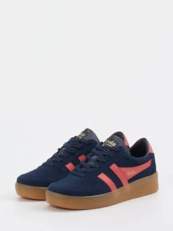 Gola – Retro-Sneaker aus Veloursleder Dunkelblau