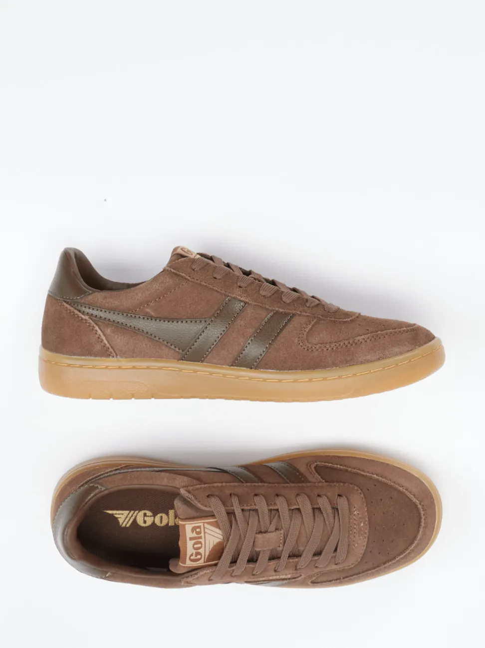 Gola – Retro-Sneaker aus Veloursleder Braun