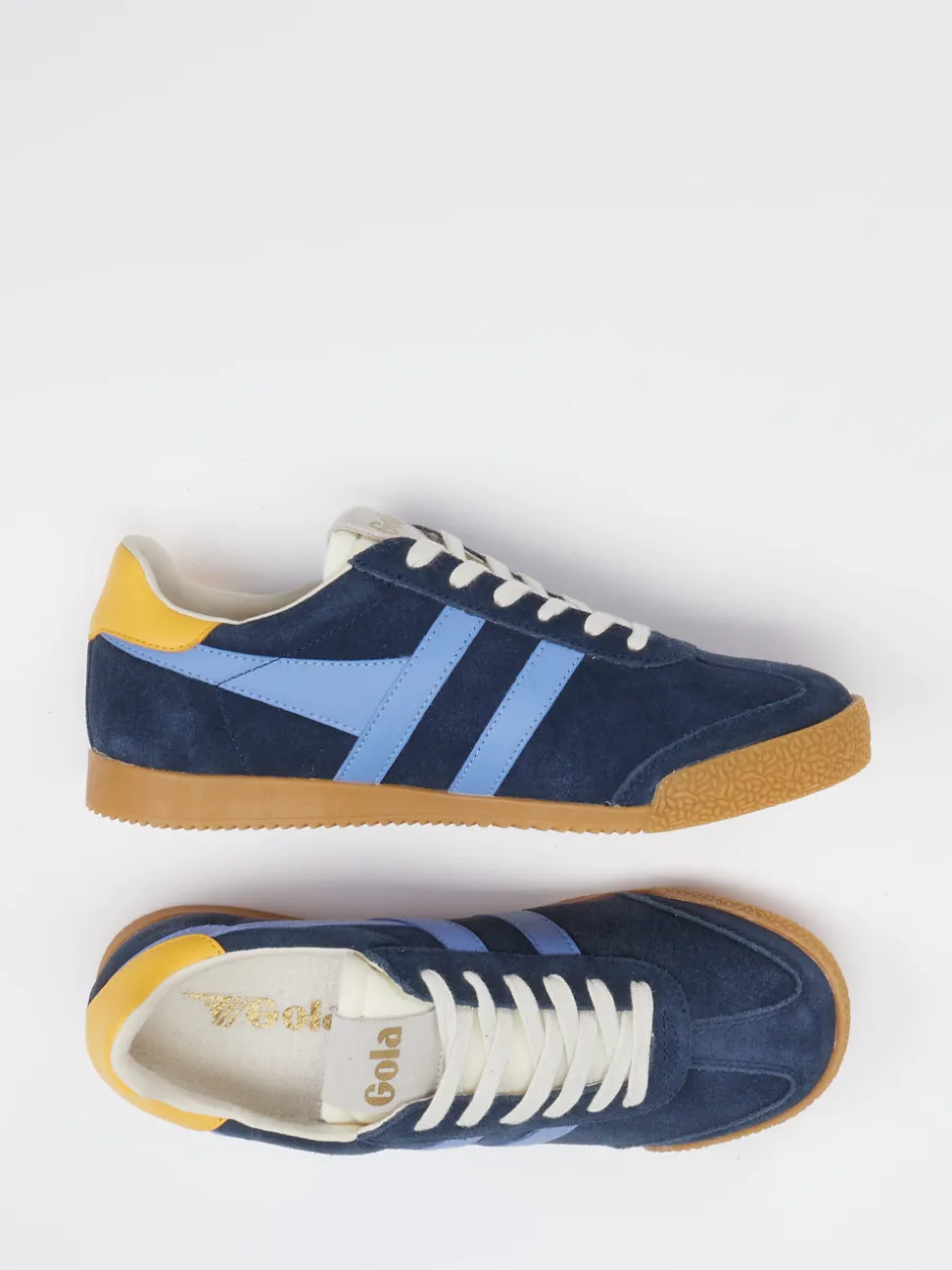 Gola – Retro-Sneaker aus Veloursleder Dunkelblau