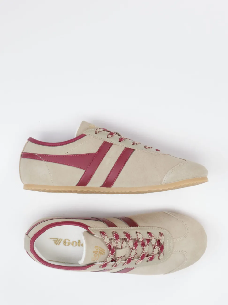 Gola – Retro-Sneaker aus Veloursleder Beige