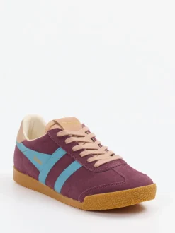 Gola – Retro-Sneaker aus Veloursleder brombeerfarben