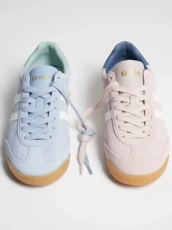 Gola – Retro-Sneaker aus Veloursleder Altrosa