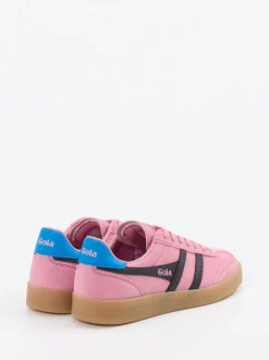 Gola – Retro-Sneaker aus Veloursleder in Rosa