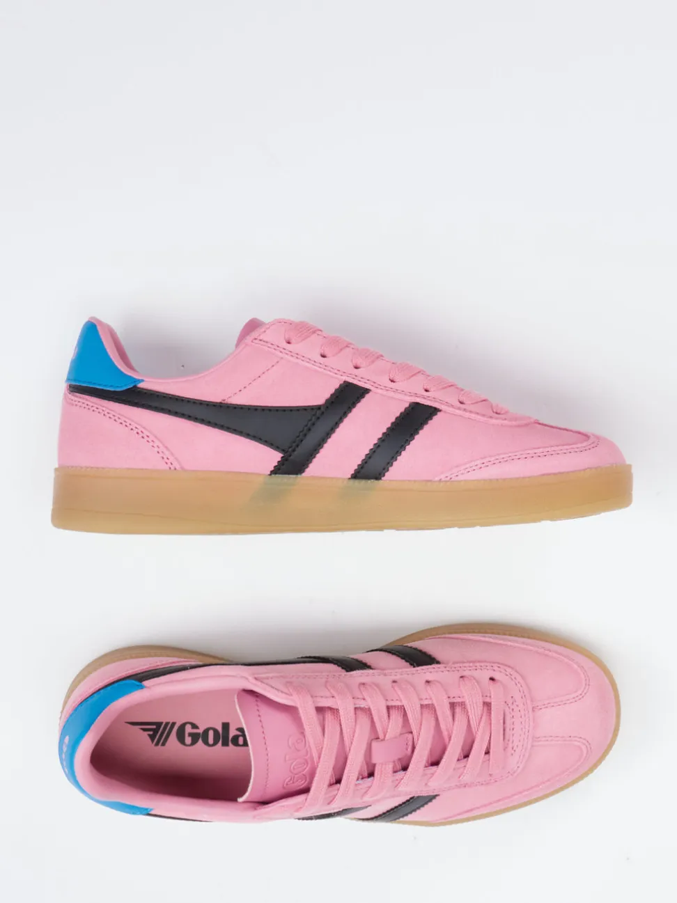Gola – Retro-Sneaker aus Veloursleder in Rosa