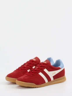 Gola – Retro-Sneaker aus Veloursleder dunkelrot
