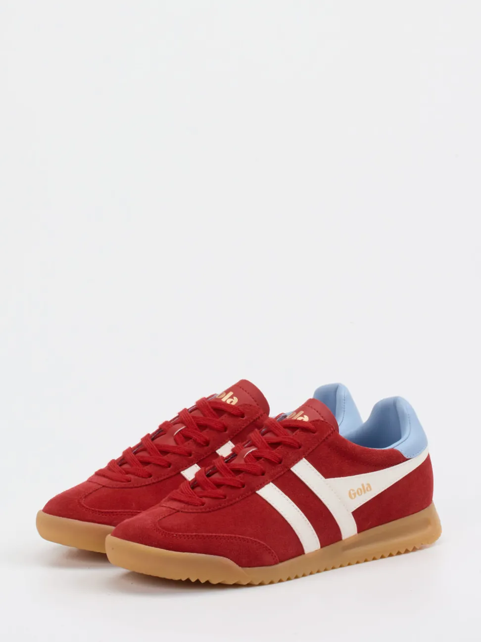 Gola – Retro-Sneaker aus Veloursleder dunkelrot