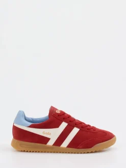 Gola – Retro-Sneaker aus Veloursleder dunkelrot