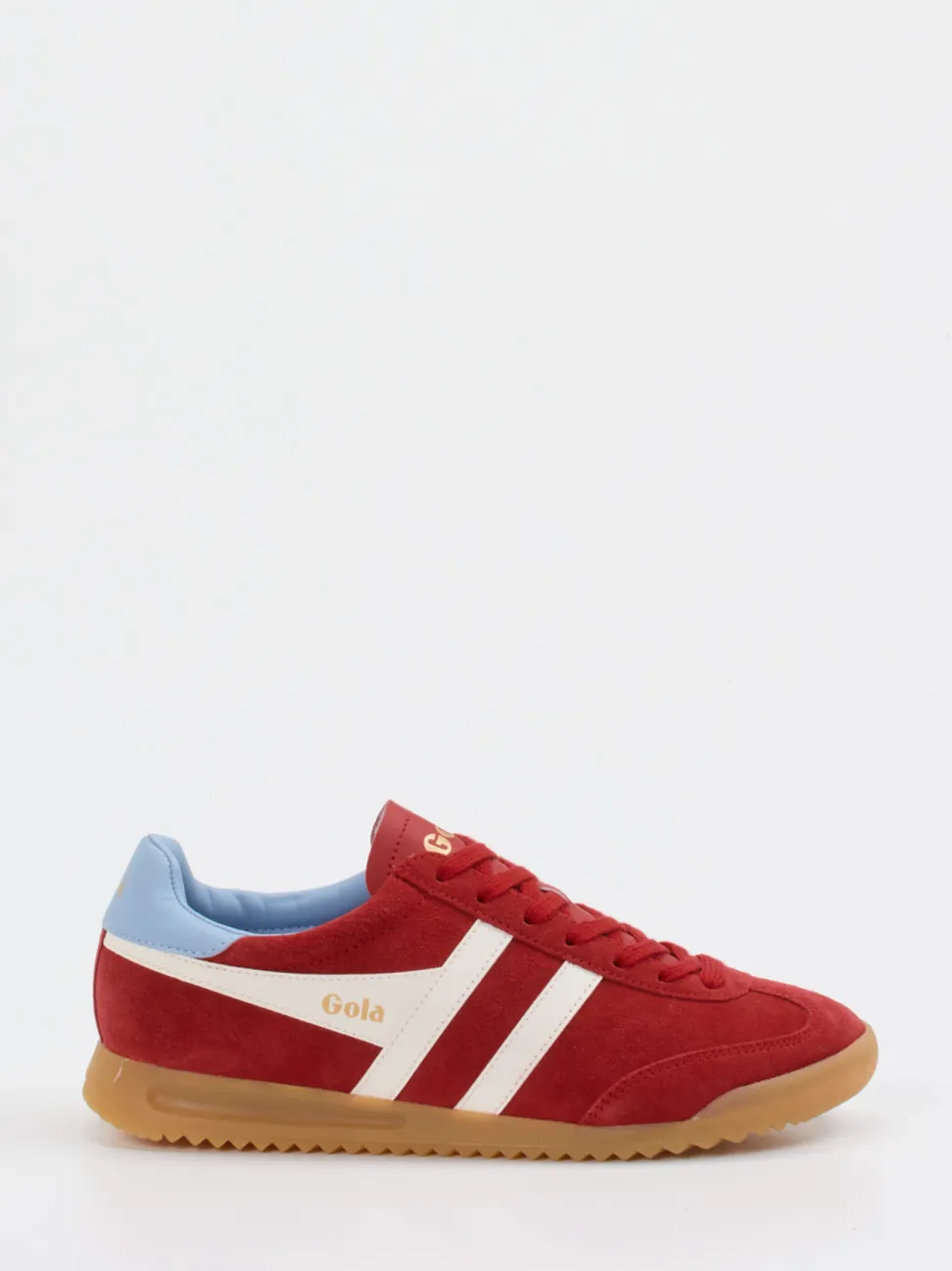 Gola – Retro-Sneaker aus Veloursleder dunkelrot