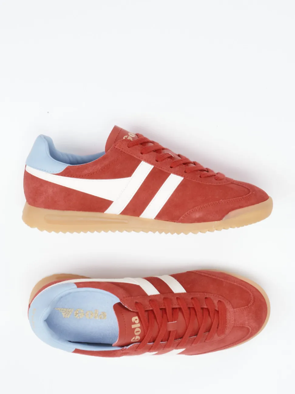 Gola – Retro-Sneaker aus Veloursleder dunkelrot