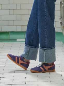 Gola – Retro-Sneaker aus Veloursleder Violett