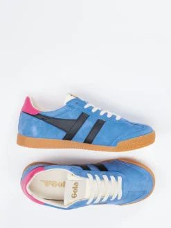 Gola – Retro-Sneaker aus Veloursleder Kornblumenblau