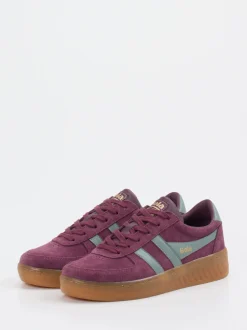Gola – Retro-Sneaker aus Veloursleder Beerenviolett