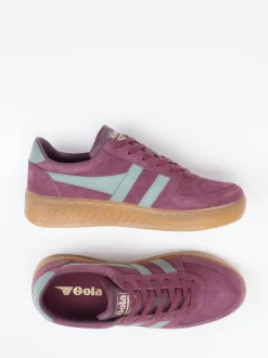 Gola – Retro-Sneaker aus Veloursleder Beerenviolett