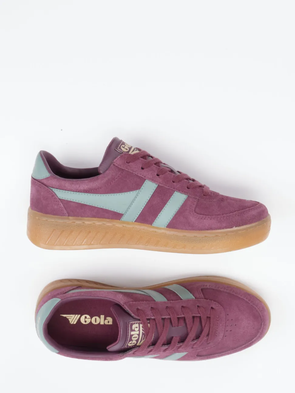 Gola – Retro-Sneaker aus Veloursleder Beerenviolett