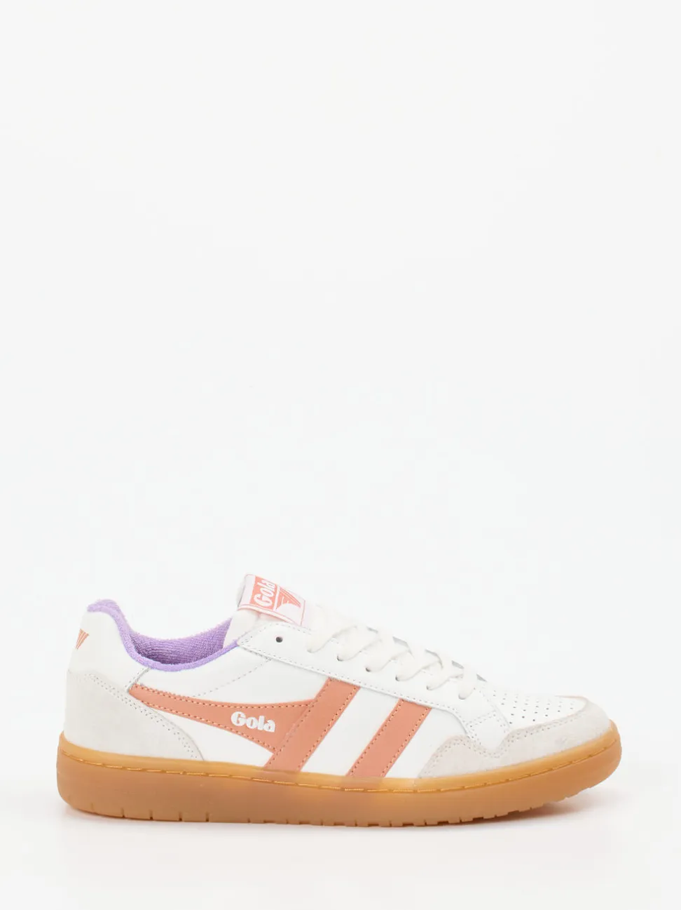 Gola – Sneaker aus Leder in Weiß mit Pastell