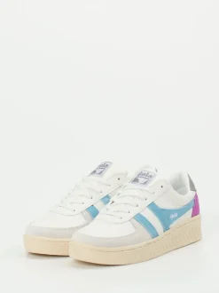 Gola – Sneaker aus Synthetik und Veloursleder Off-White