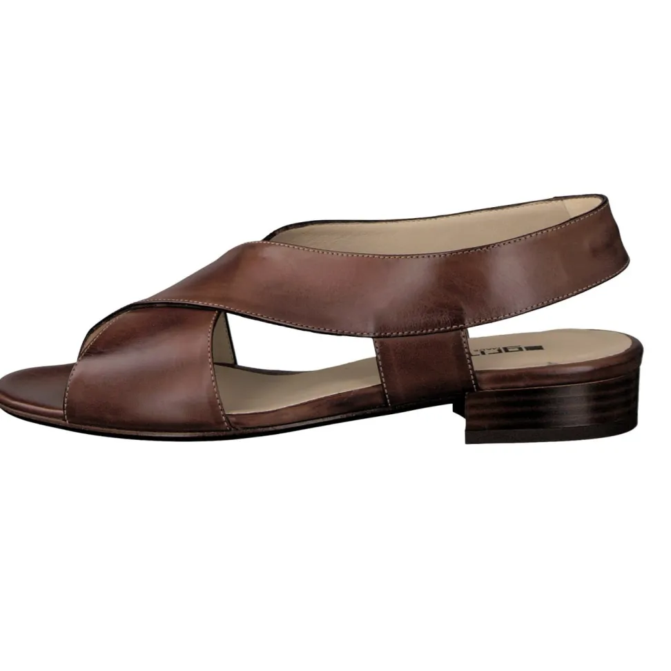 Gritti – Slingback-Sandale aus Kalbleder braun