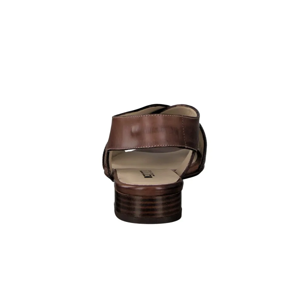 Gritti – Slingback-Sandale aus Kalbleder braun