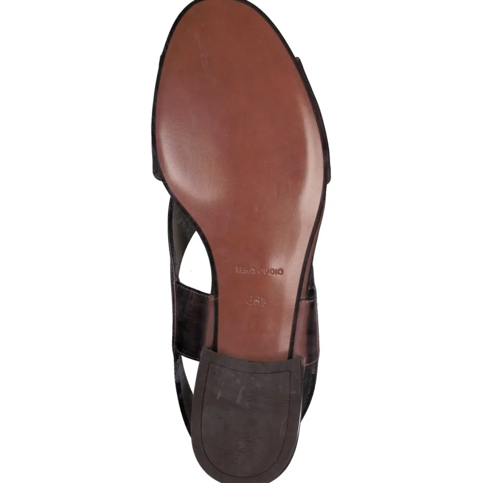 Gritti – Slingback-Sandale aus Kalbleder braun