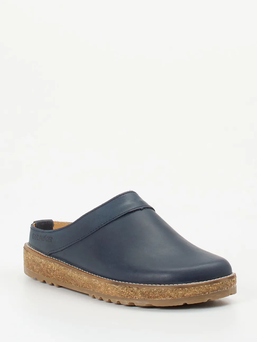 Haflinger – Clog aus Nubukleder Dunkelblau