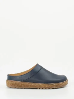 Haflinger – Clog aus Nubukleder Dunkelblau