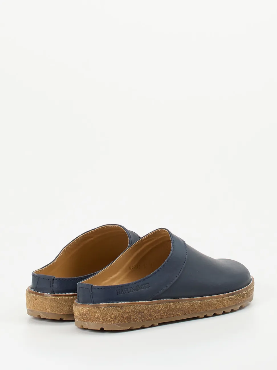 Haflinger – Clog aus Nubukleder Dunkelblau