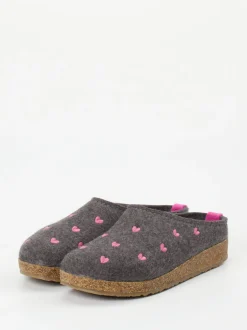 Haflinger – Filzclogs aus Schurwolle anthrazit