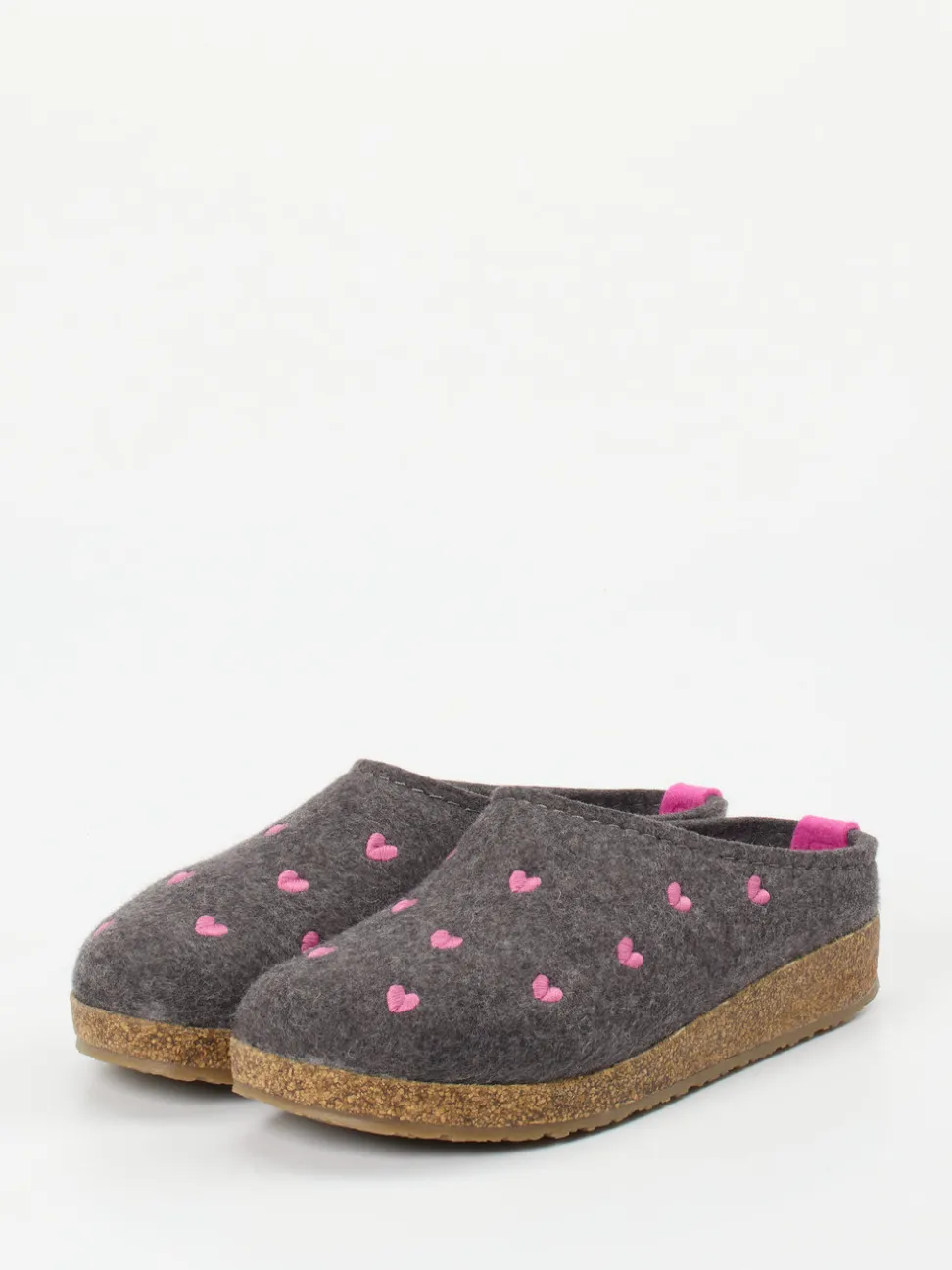 Haflinger – Filzclogs aus Schurwolle anthrazit