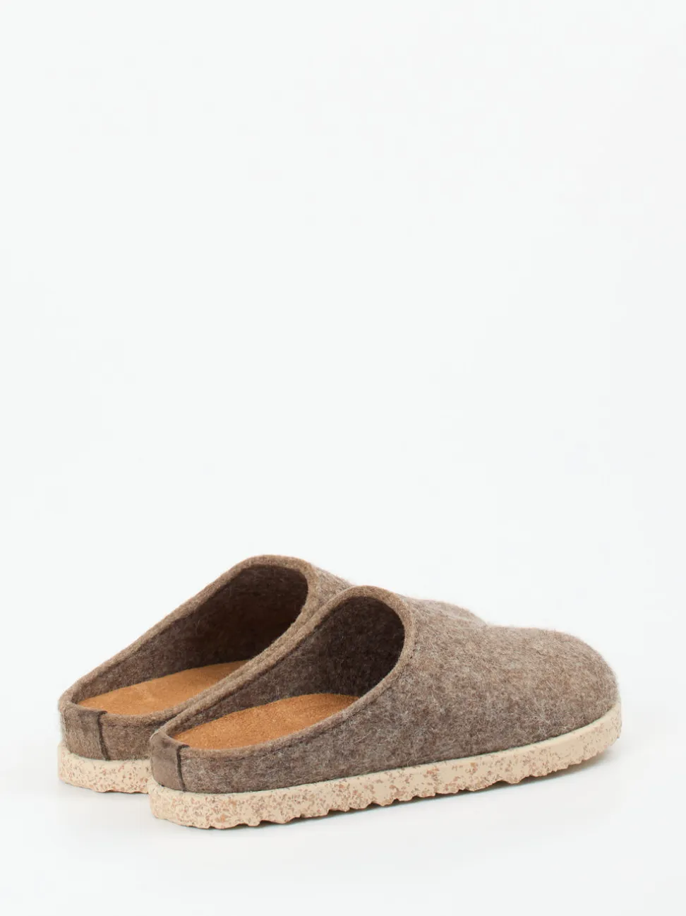 Haflinger – Filzpantoffel aus Schurwolle taupe
